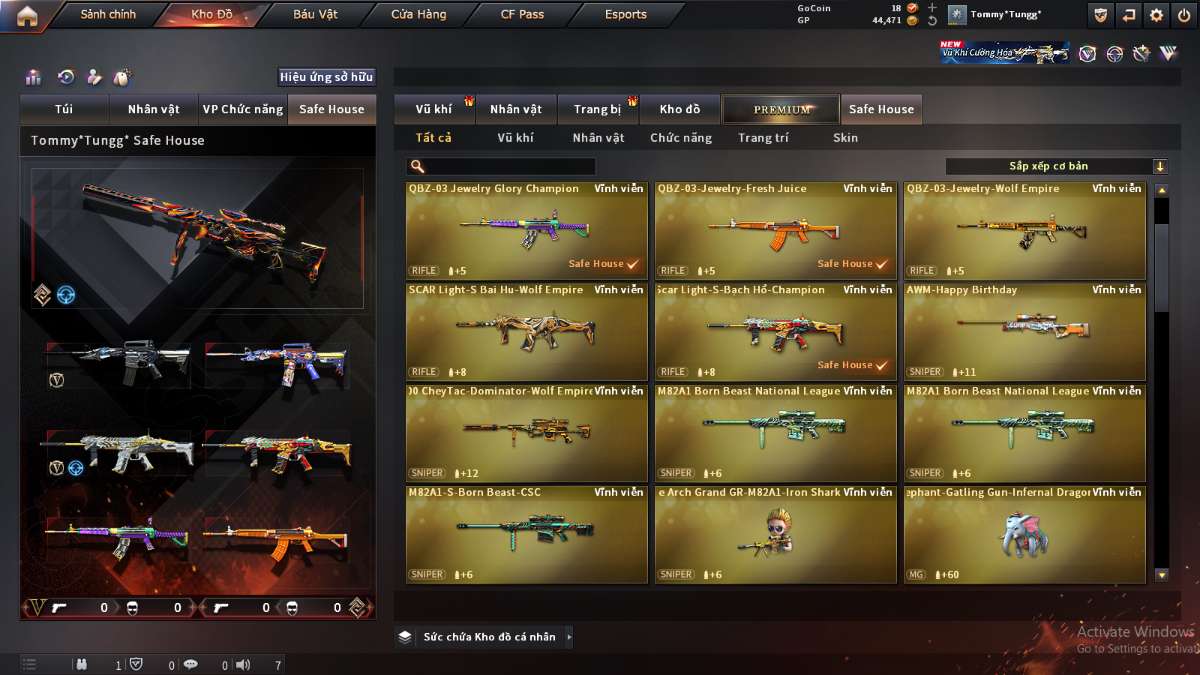 shop acc cf uy tin gia re